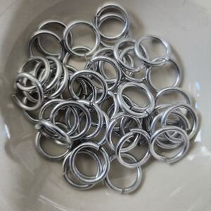 Silver Jump Rings 45 15mm Beads Jewelry Making‎ Crafts DIY Findings BC151